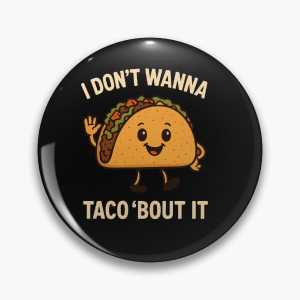 Item preview, "Funny Taco Quote Shirt - I Don't Wanna Taco 'Bout It - Retro Cute Food Pun Tee" designed and sold by Cgriffin18.