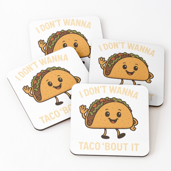 Item preview, "Funny Taco Quote Shirt - I Don't Wanna Taco 'Bout It - Retro Cute Food Pun Tee" designed and sold by Cgriffin18.