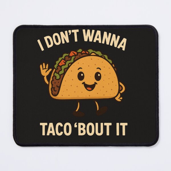 Item preview, "Funny Taco Quote Shirt - I Don't Wanna Taco 'Bout It - Retro Cute Food Pun Tee" designed and sold by Cgriffin18.