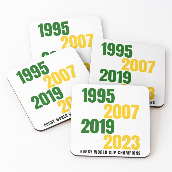 Item preview, Springbok Rugby World Cup Wins – Minimalist Champions Design designed and sold by Cheeky Lydia.