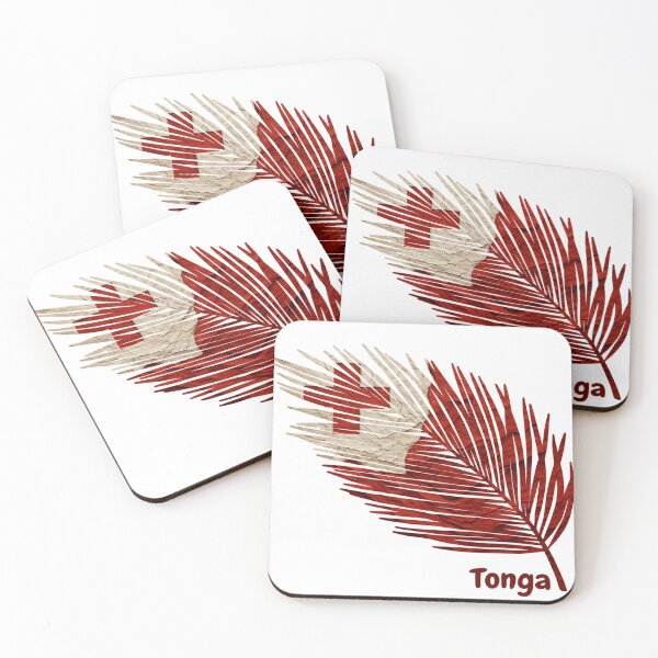 Item preview, Abstract Flag of Tonga – Feather Design designed and sold by ArteJorge48.