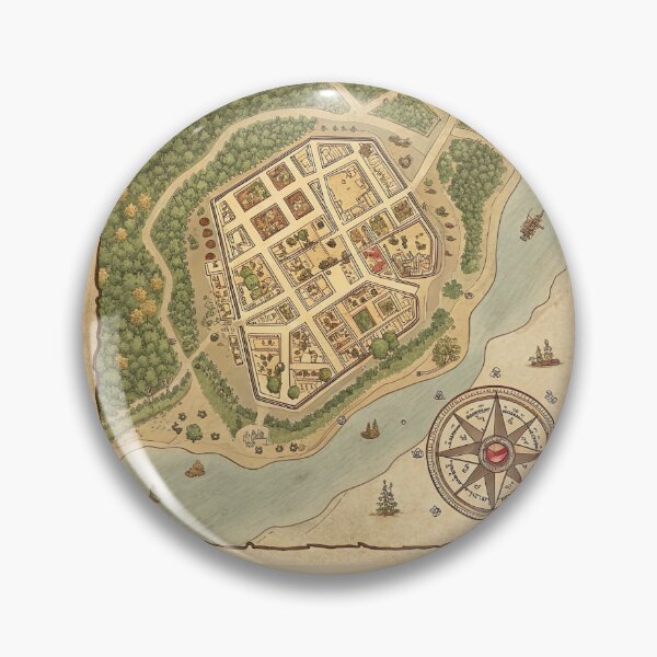 Item preview, Triboar Town Medieval Fantasy Map designed and sold by VA Design.