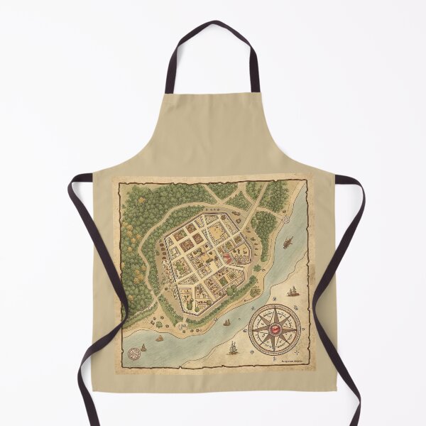 Item preview, Triboar Town Medieval Fantasy Map designed and sold by VA Design.