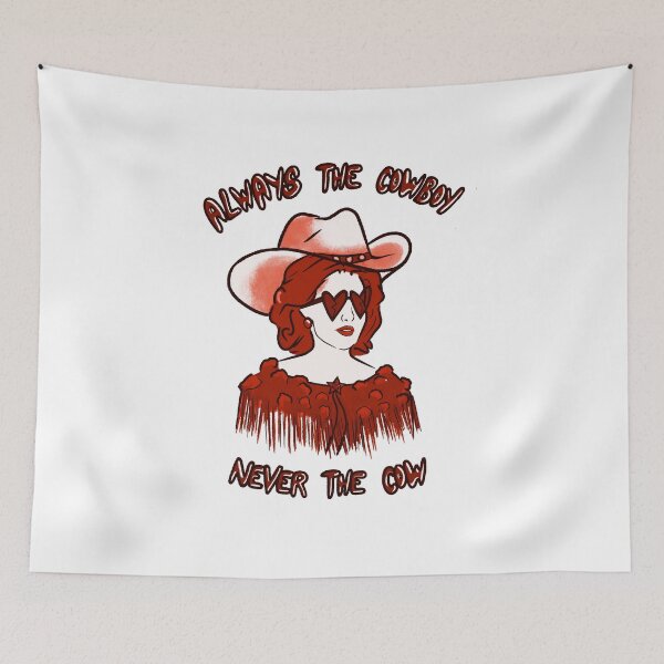 Item preview, CMAT Always The Cowboy Never The Cow - red designed and sold by incloudines.