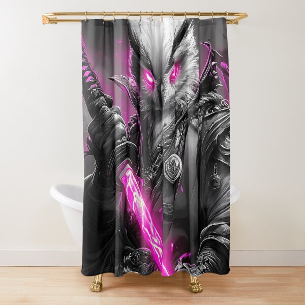 Item preview, Animal Snowy Owl Warrior Pink Blade Fierce Sakura Petals Samurai Battle designed and sold by korinekiljoe.