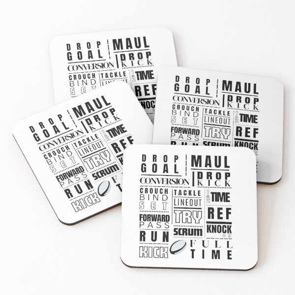 Item preview, Rugby Lingo Print – For Hardcore Fans, Coaches & Teen Bedrooms designed and sold by Cheeky Lydia.