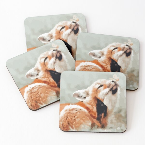 Item preview, Fox with butterfly designed and sold by TrulyRuby.