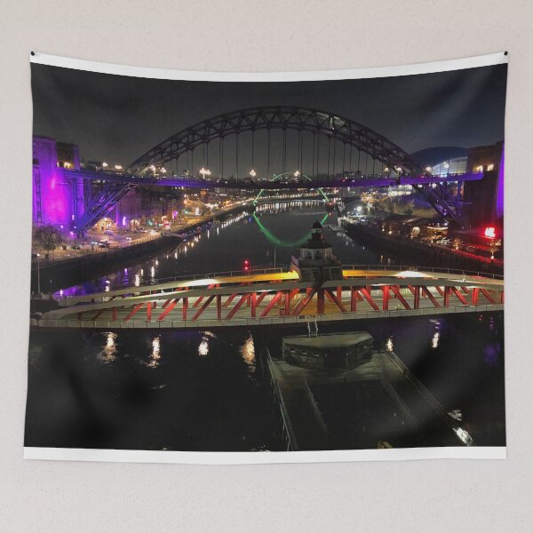 Item preview, Tyne Bridges Night Cityscape designed and sold by Violaman.