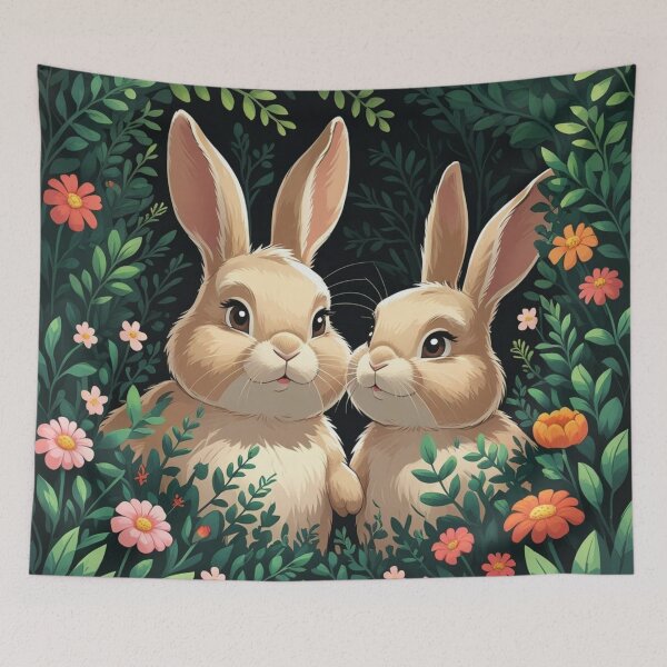 Item preview, Bunnies in love designed and sold by Nature's Palette.