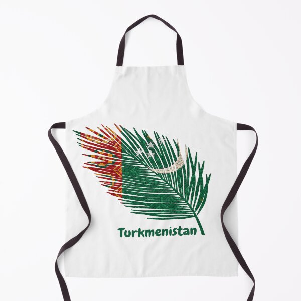 Artikelvorschau, Abstrakte Flagge Turkmenistans – Federdesign entworfen und verkauft von ArteJorge48.