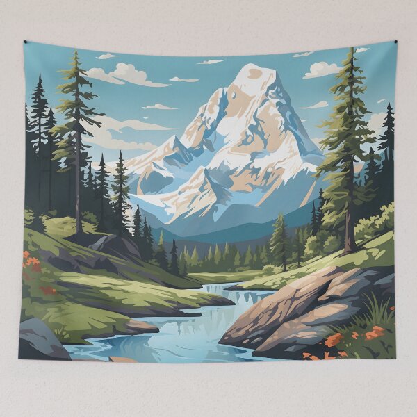 Item preview, Mountain Symphony designed and sold by DrawnThreads.