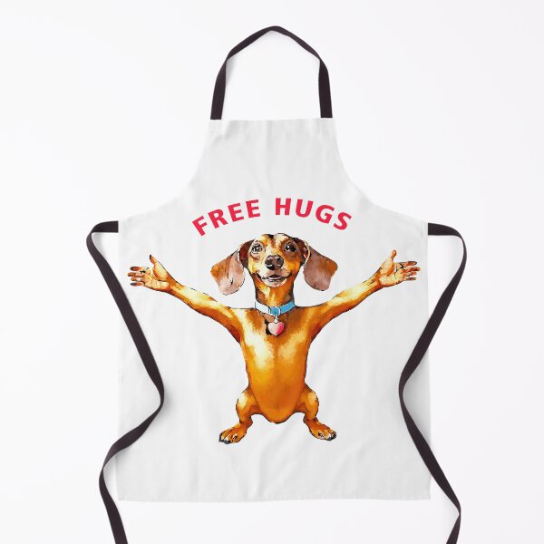 Item preview, FREE HUGS Dachshund love- cute and funny dachsie designed and sold by Starpuffdesign.