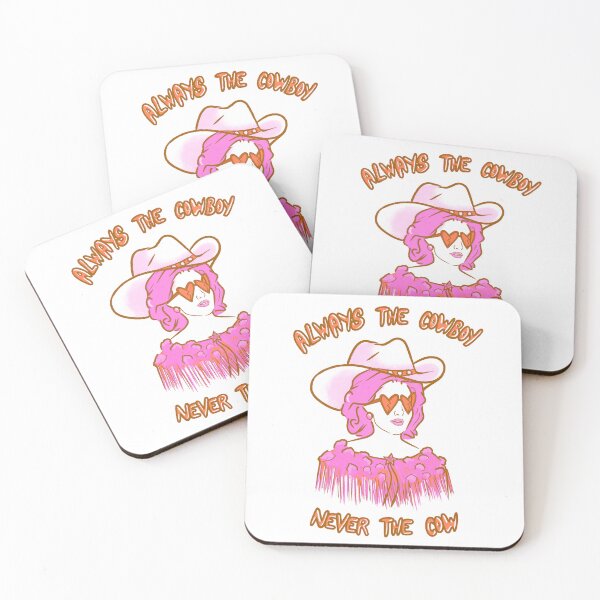 Item preview, CMAT Always The Cowboy Never The Cow - pink and orange designed and sold by incloudines.