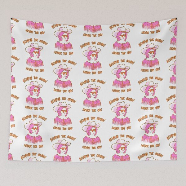 Item preview, CMAT Always The Cowboy Never The Cow - pink and orange designed and sold by incloudines.