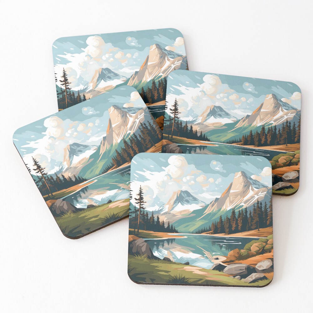 Item preview, Coasters (Set of 4) designed and sold by DrawnThreads.