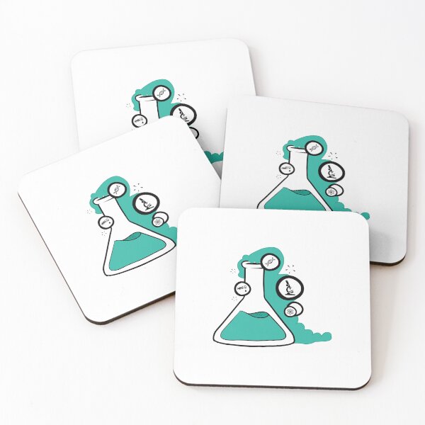 Item preview, Science Icons Flask – Modern STEM Art designed and sold by sydney06.
