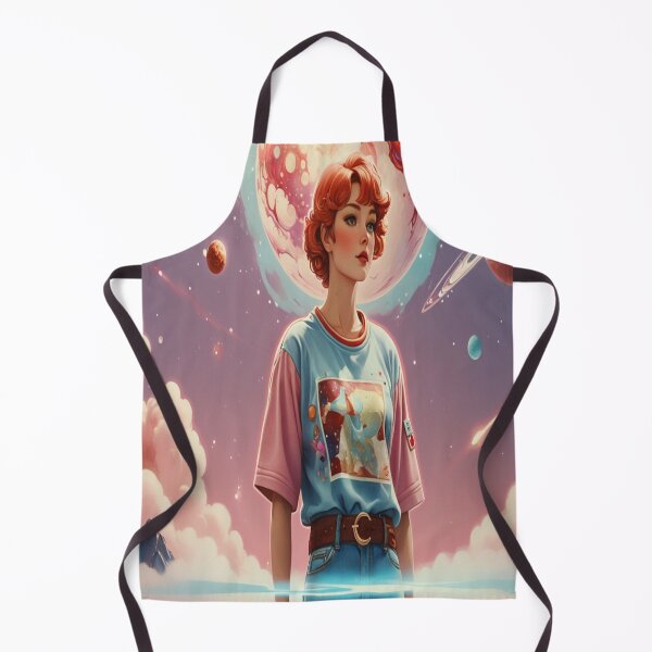 Item preview, Woman in space themed wallpaper designed and sold by layqaas.