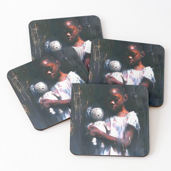 Item preview, Pretty Black Girl Abstract Art designed and sold by ArtbyJustis.