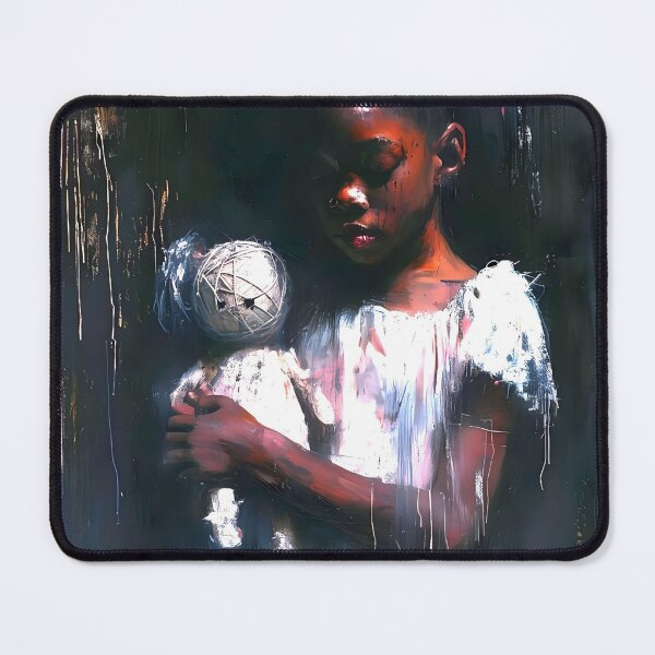Item preview, Pretty Black Girl Abstract Art designed and sold by ArtbyJustis.