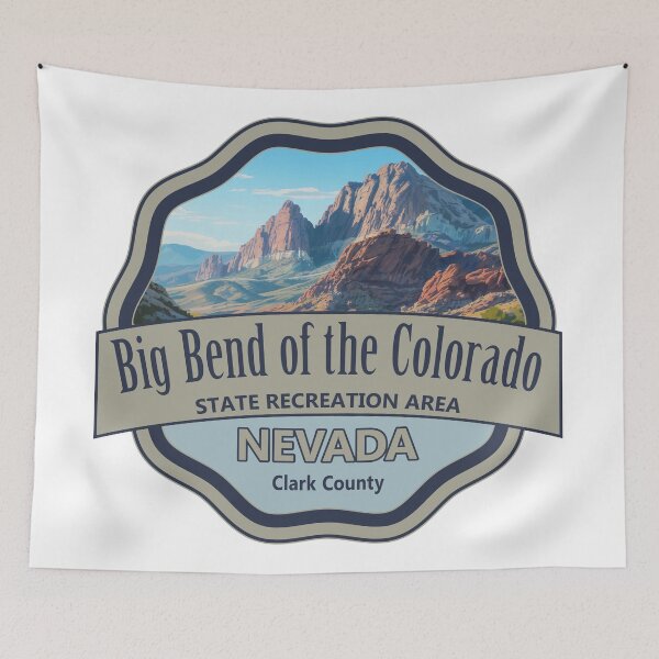 Item preview, Big Bend of the Colorado State Recreation Area, Clark County, Nevada designed and sold by Wanderful-roads.