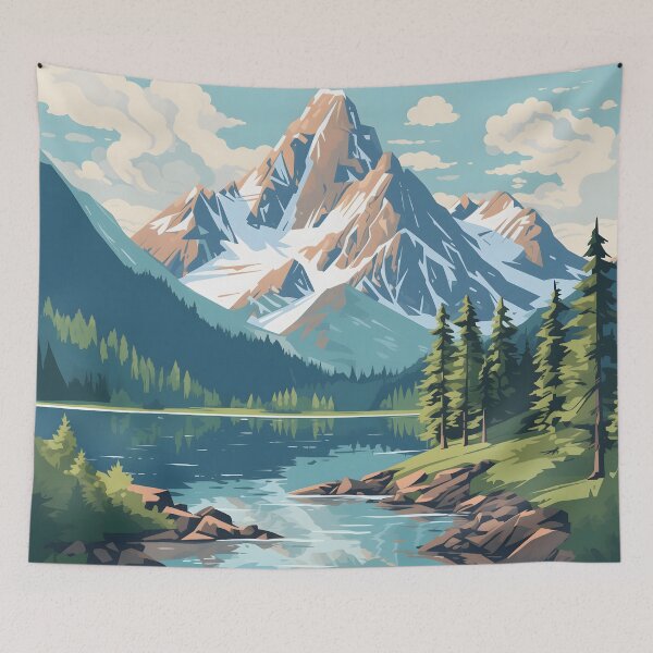 Item preview, Mountain Majesty designed and sold by DrawnThreads.