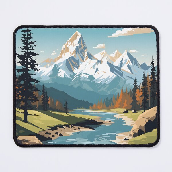 Item preview, Rugged Mountain Vistas designed and sold by DrawnThreads.