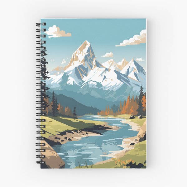 Item preview, Rugged Mountain Vistas designed and sold by DrawnThreads.