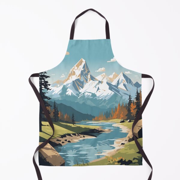 Item preview, Rugged Mountain Vistas designed and sold by DrawnThreads.