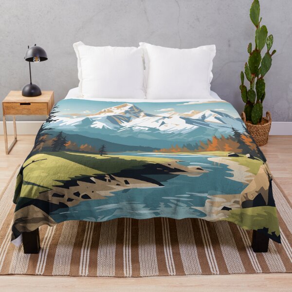 Item preview, Rugged Mountain Vistas designed and sold by DrawnThreads.