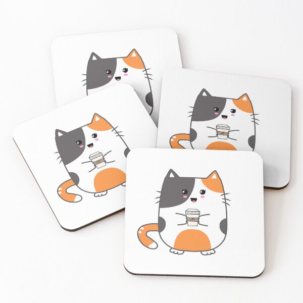 Item preview, Cute Kitten with Coffee Cup designed and sold by Hello-Cuties.
