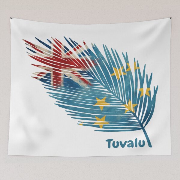 Item preview, Abstract Flag of Tuvalu – Feather Design designed and sold by ArteJorge48.