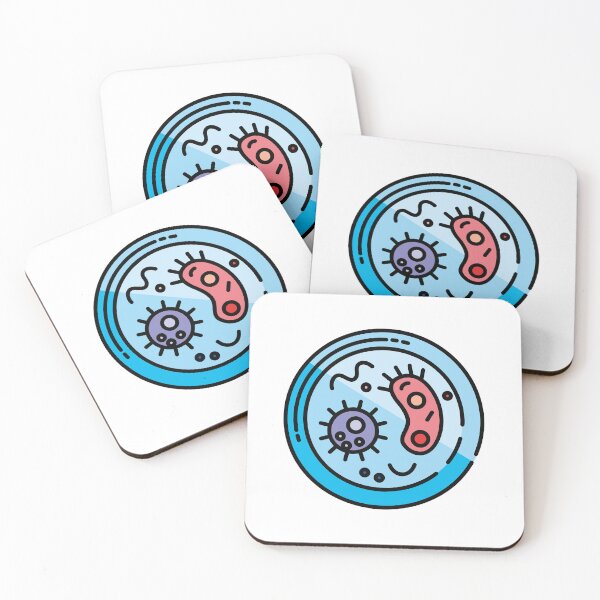 Item preview, Cartoon Bacteria Art – Microbiology Petri Dish designed and sold by sydney06.