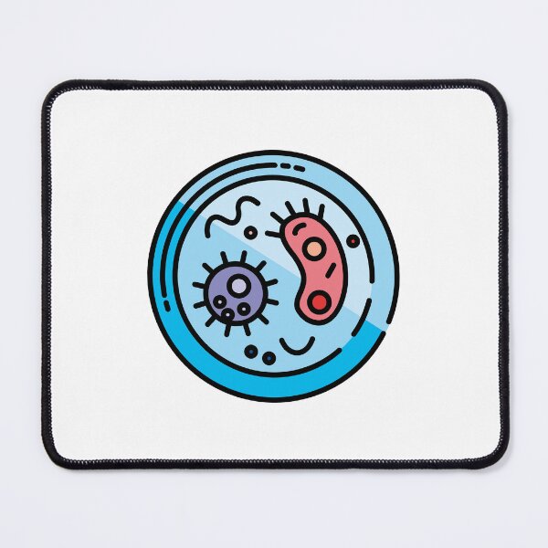 Item preview, Cartoon Bacteria Art – Microbiology Petri Dish designed and sold by sydney06.