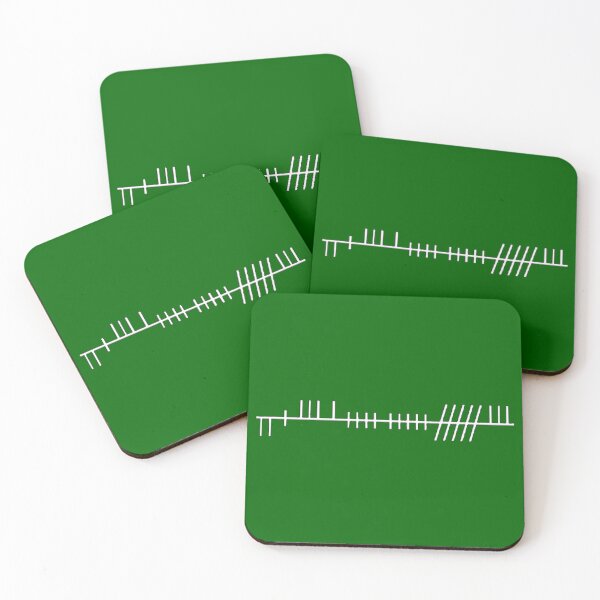 Item preview, LATHIERT in Ogham (white lettering) - Left to right designed and sold by Medieval-Irish.