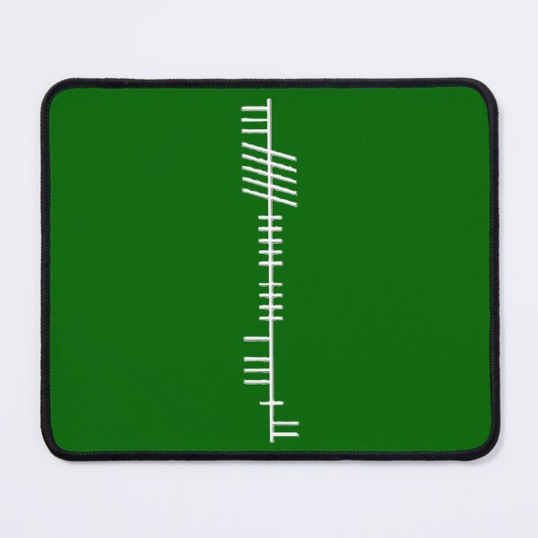 Item preview, LATHIERT in Ogham (white lettering) - Bottom up designed and sold by Medieval-Irish.