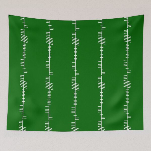 Item preview, LATHIERT in Ogham (white lettering) - Bottom up designed and sold by Medieval-Irish.