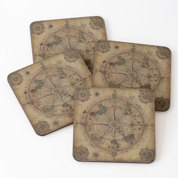 Item preview, Cosmic Compass World Map designed and sold by VA Design.