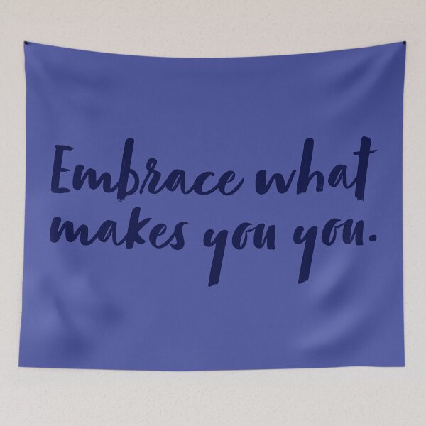 Item preview, Embrace What Makes You You - Navy designed and sold by sillyjess.