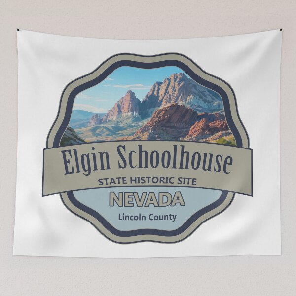 Item preview, Elgin Schoolhouse State Historic Site, Lincoln County, Nevada designed and sold by Wanderful-roads.