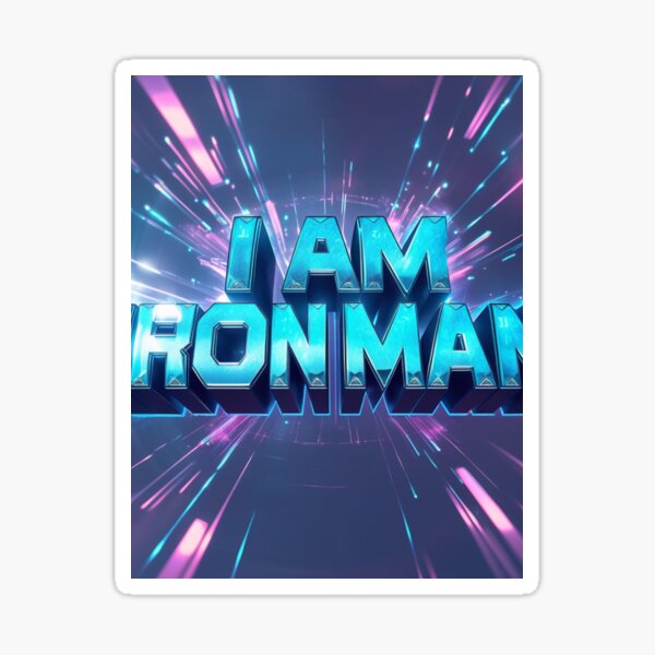 Item preview, "I Am Iron Man’ Quote Tee – Bold Marvel Typography Shirt” designed and sold by Bamboo Bliss.