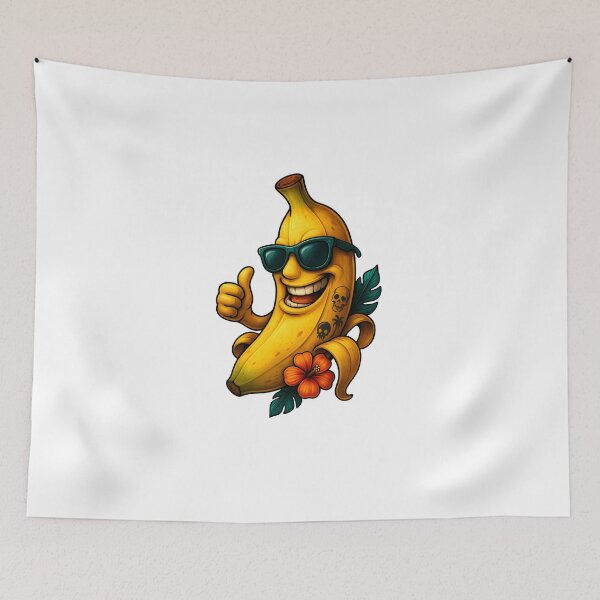 Artikelvorschau, Coole Banane mit Haltung – Tropical Fun Design entworfen und verkauft von WolfPixelRo.
