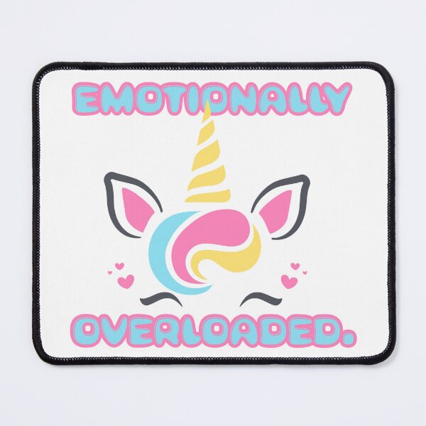 Item preview, Emotionally Overloaded - Whimsical Unicorn designed and sold by 3MillsDesign.