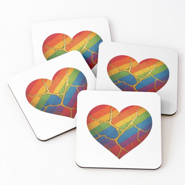 Item preview, Cracked Rainbow Heart designed and sold by Feathers and Flair.