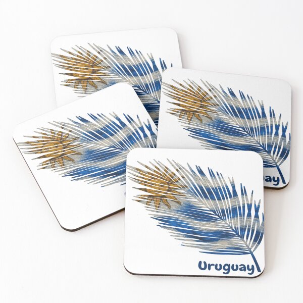 Item preview, Abstract Flag of Uruguay – Feather Design designed and sold by ArteJorge48.