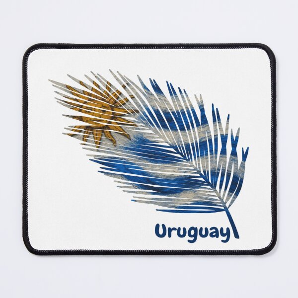 Item preview, Abstract Flag of Uruguay – Feather Design designed and sold by ArteJorge48.