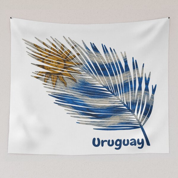 Item preview, Abstract Flag of Uruguay – Feather Design designed and sold by ArteJorge48.