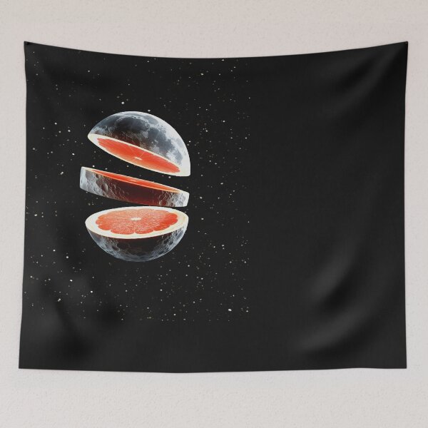 Item preview, Moon Grapefruit – Surreal Cosmic Fruit Art in Outer Space designed and sold by ViktoonShirts.