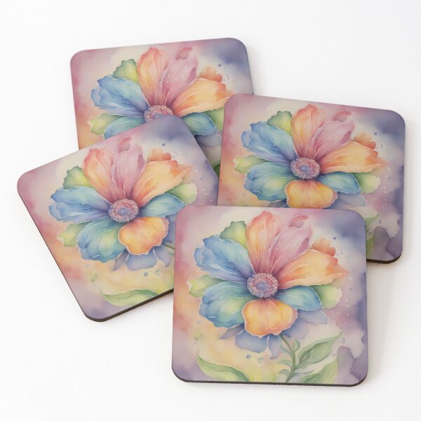 Item preview, Colorful Rainbow Flower designed and sold by BookCovered.
