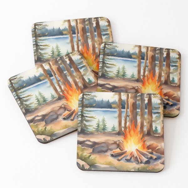 Item preview, Intense Campfire by the Lake designed and sold by CalmnessbyChoice.
