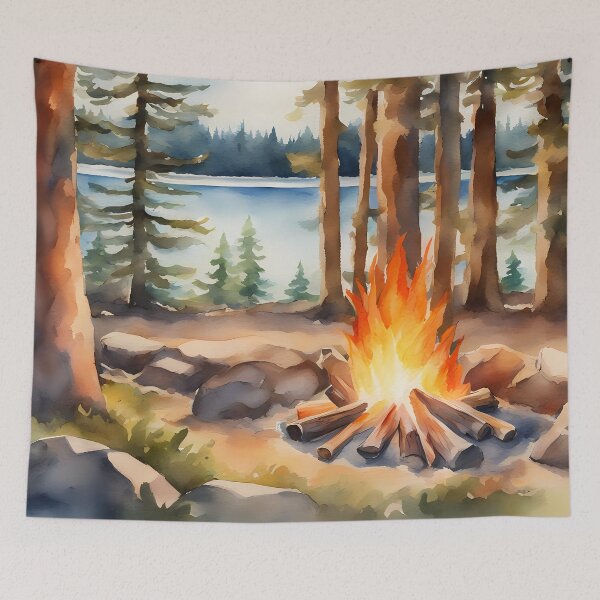 Item preview, Intense Campfire by the Lake designed and sold by CalmnessbyChoice.